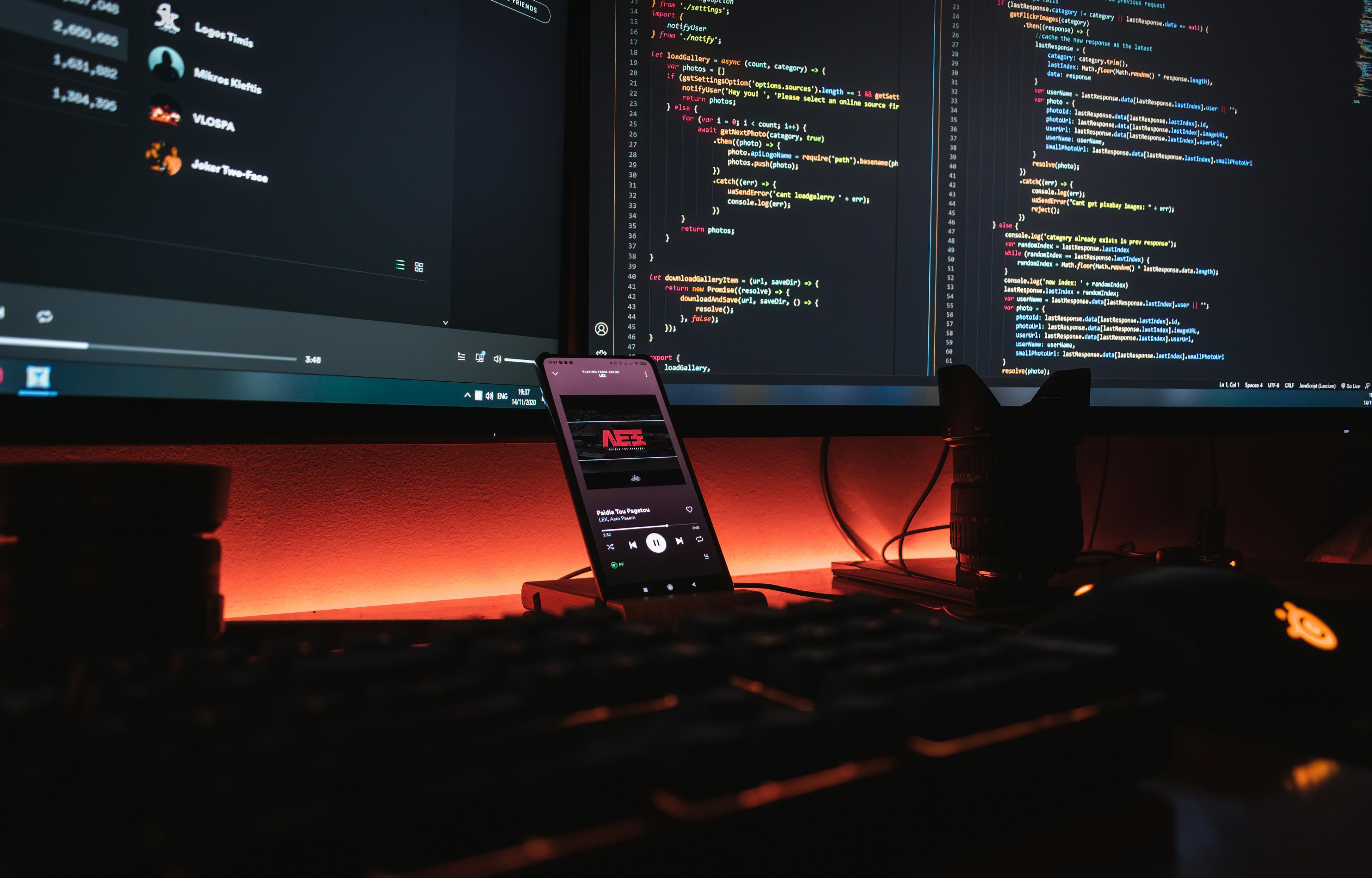 Code on a monitor at a secure engineering workstation