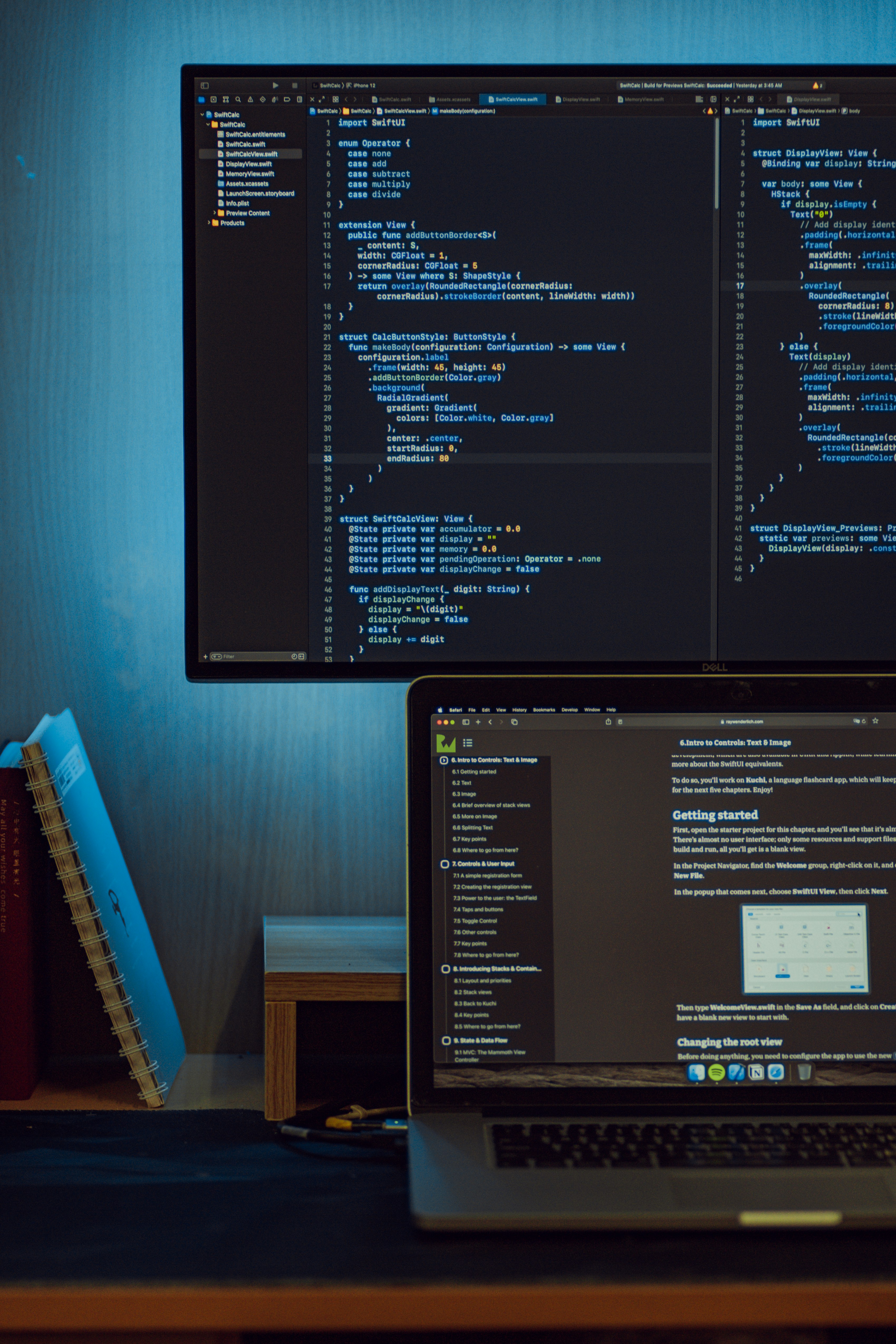 The tools and keyboard of a systems engineer